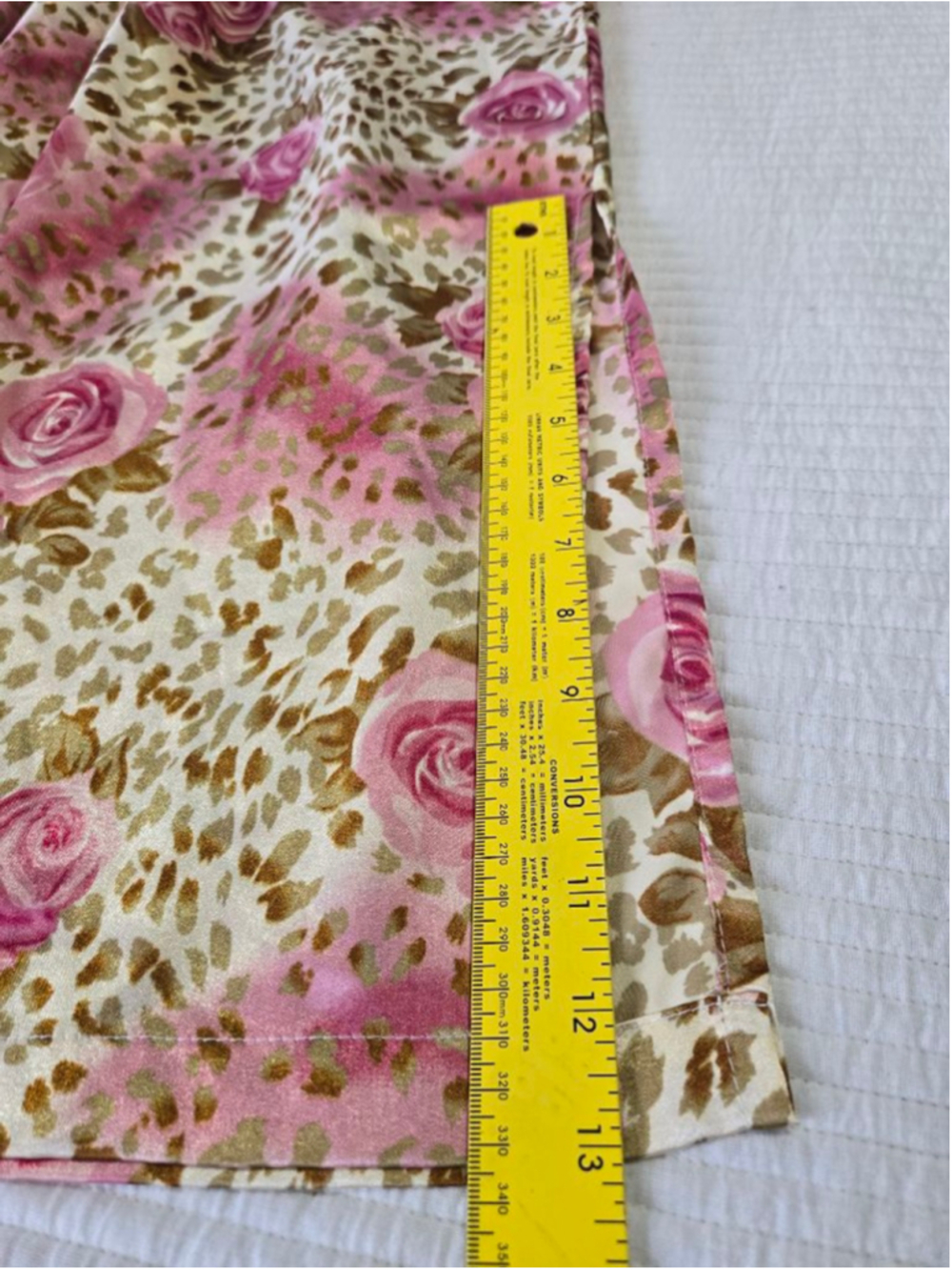 Vintage Midnight Velvet Floral Leopard Print Satin Caftan One Size Boho - Picture 7 of 8